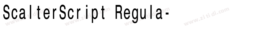 ScalterScript Regula字体转换 ScalterScript Regula字体转换